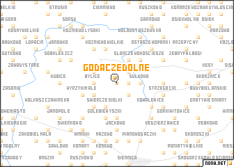 map of Godacze Dolne