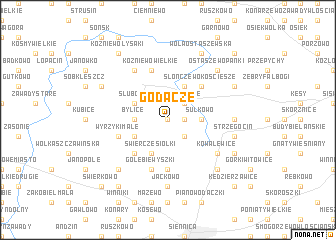 map of Godacze