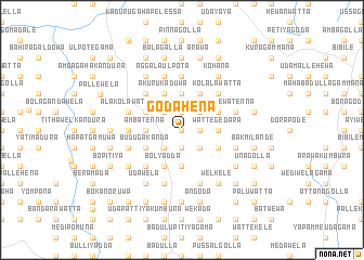 map of Godahena