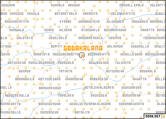 map of Godakalana