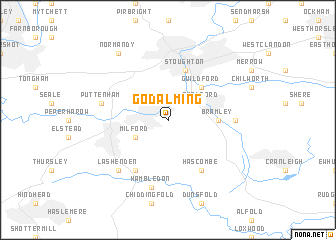 map of Godalming