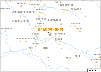 map of Godār Shahrī