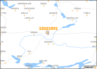 map of Godegård