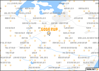 map of Gøderup