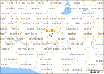 map of Godet
