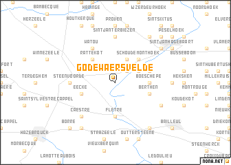 map of Godewaersvelde