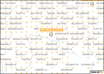 map of Godigamuwa