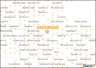 map of Godigamuwa