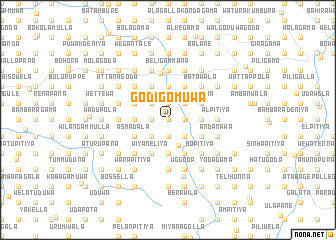 map of Godigomuwa