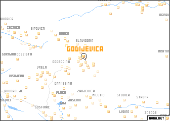 map of Godijevica