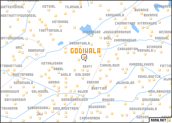 map of Godiwāla