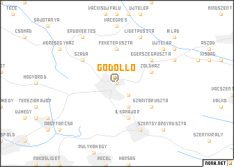 map of Gödöllő