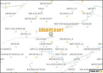 map of Godoncourt