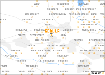 map of Godula