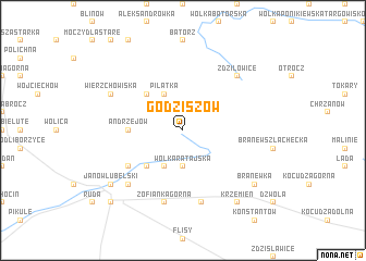 map of Godziszów