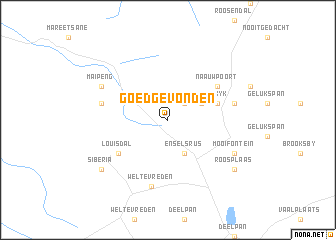 map of Goedgevonden