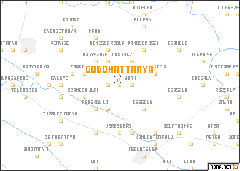 map of Gőgőháttanya
