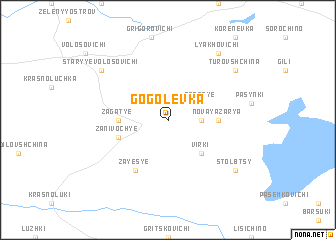 map of Gogolevka