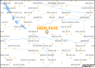 map of Gogolewko