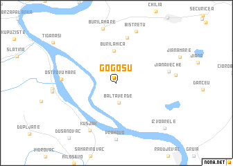 map of Gogoşu