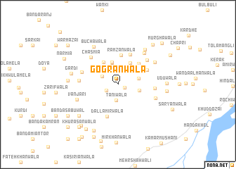 map of Gogrānwāla