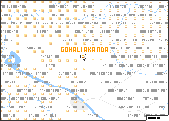 map of Gohāliākānda