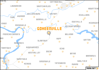 map of Goheenville