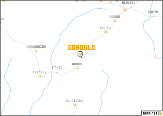 map of Gohoulo