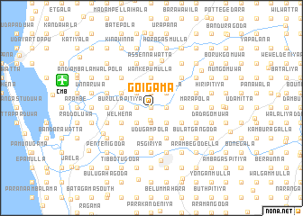 map of Goigama