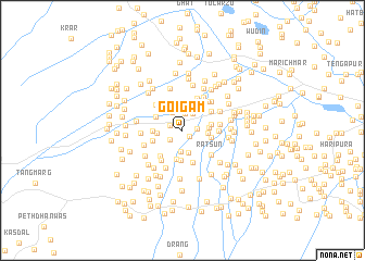 map of Goigām