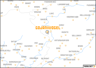 map of Gojani i Vogël