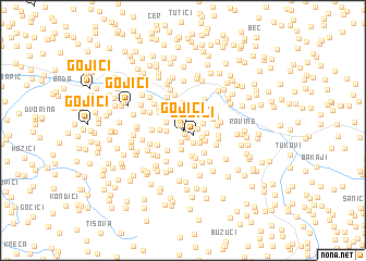 map of Gojići