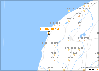 map of Gokahama