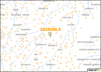 map of Gokaiwāla