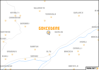 map of Gökçedere