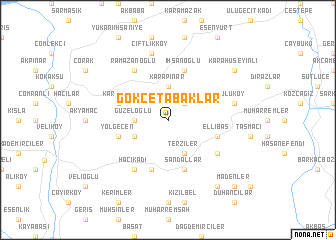 map of Gökçetabaklar