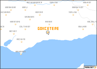 map of Gökçetepe