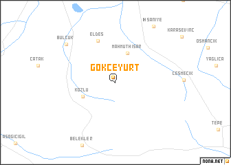 map of Gökçeyurt