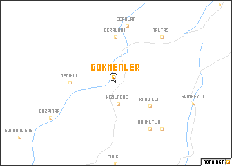 map of Gökmenler