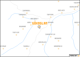 map of Gökoğlan