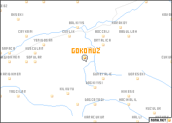 map of Gökomuz