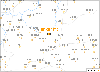 map of Gokonita