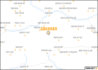 map of Gökören