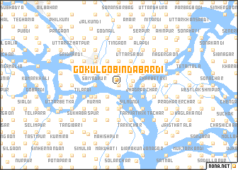 map of Gokul Gobindabardi