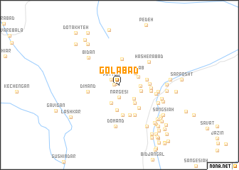 map of Golābād