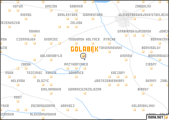 map of Gołąbek