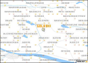 map of Gołąbki