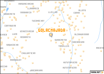 map of Golac Majada