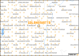 map of Golahenwatta