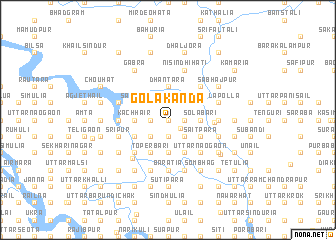 map of Golākānda